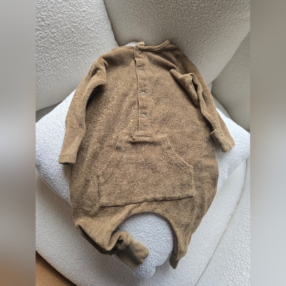 NWT! The Simple Folk, The Terry Long John, Walnut, Size 6/9 Months